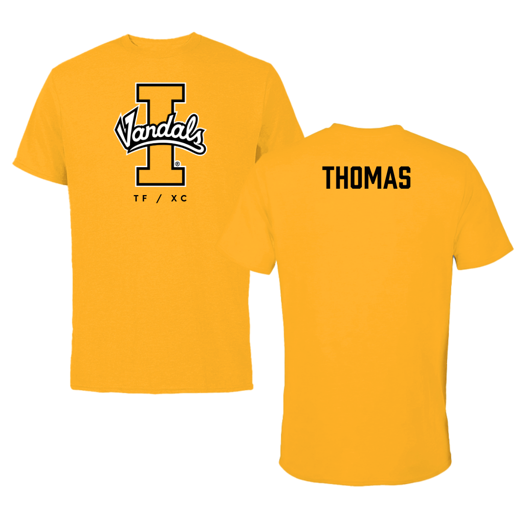 University of Idaho TF and XC Gold Performance Tee - Reid Thomas