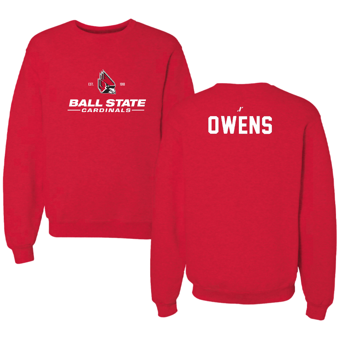 Ball State University Swimming & Diving Red General Crewneck - Olivia Owens