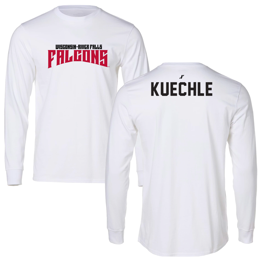 University of Wisconsin-River Falls TF and XC White Classic Performance Long Sleeve - Cailyn Kuechle