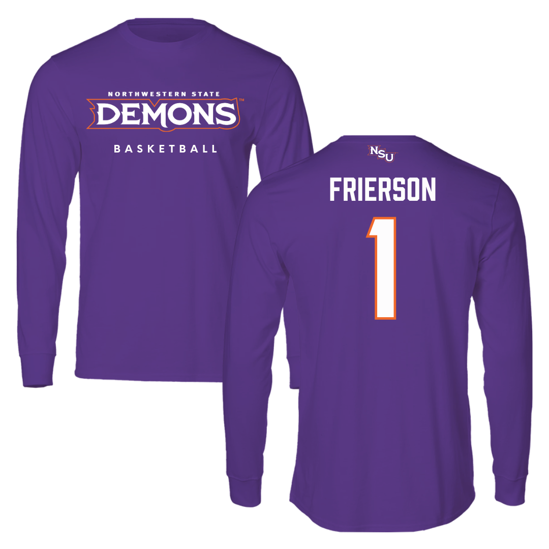 Northwestern State University Basketball Purple Demons Long Sleeve - #1 Jermesha Frierson