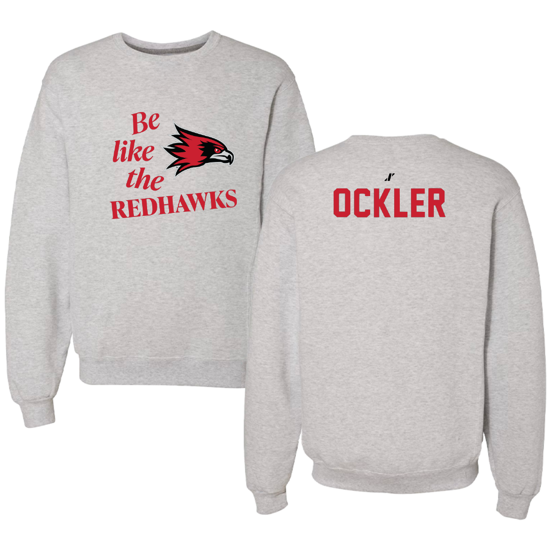 Southeast Missouri State University Gymnastics Light Gray Be Like Us Crewneck - Lindsay Ockler