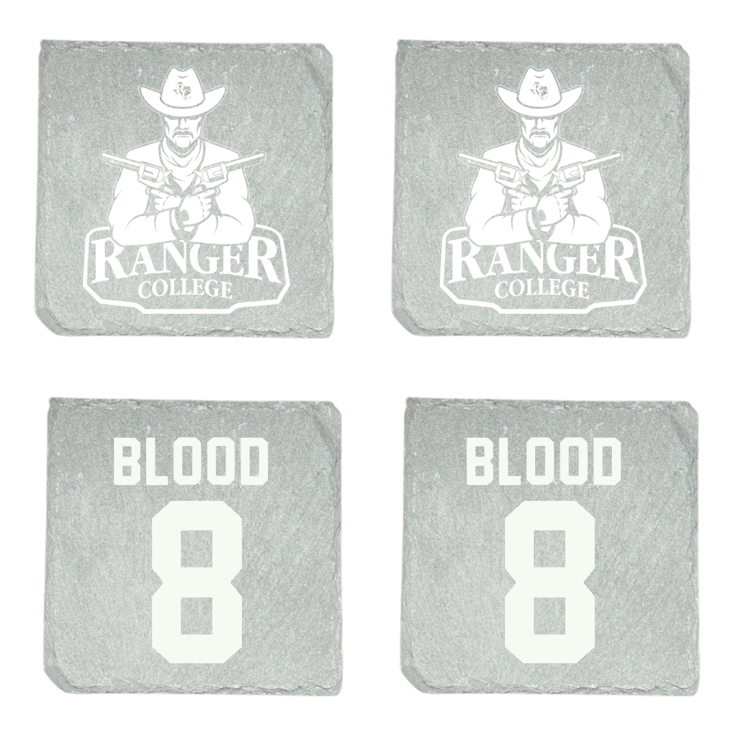 Ranger College Softball Stone Coaster (4 Pack)  - #8 Marisela Blood