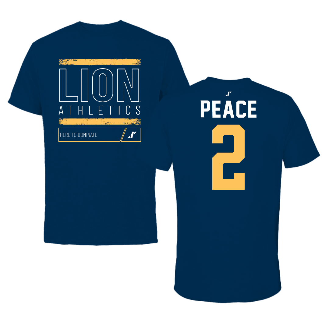 East Texas A&M University Football Navy Dominate Tee - #2 Ron Peace