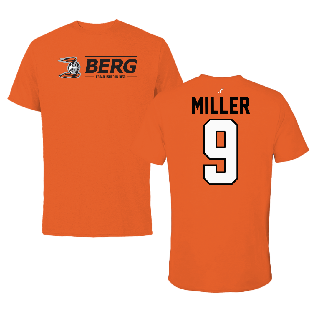 Heidelberg University Football Orange General Tee - #9 Drew Miller