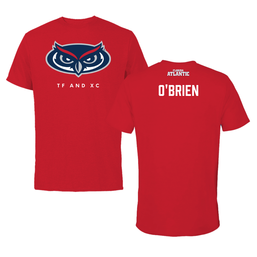Florida Atlantic University TF and XC Red Jersey Performance Tee - Jordan O'Brien