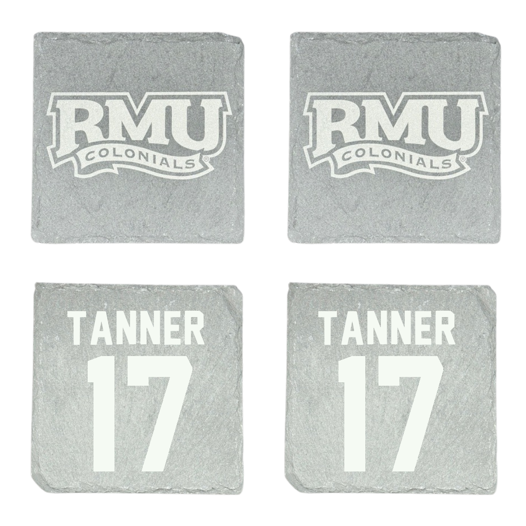 Robert Morris University Football Stone Coaster (4 Pack)  - #17 Zach Tanner