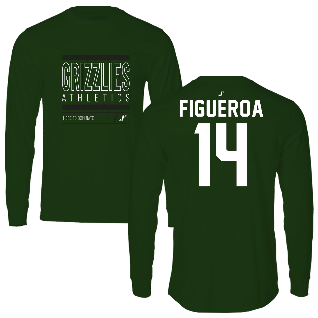 Adams State University Soccer Forest Green Dominate Long Sleeve - #14 Angelica Figueroa