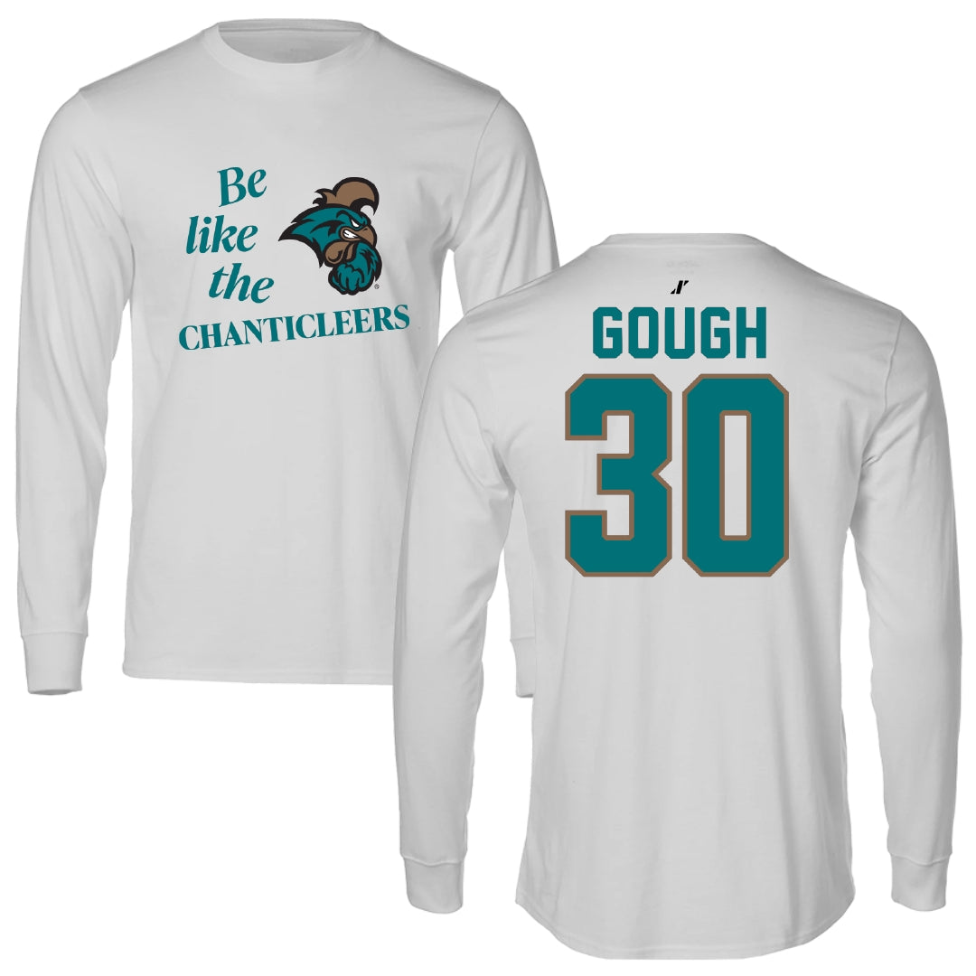 Coastal Carolina University Soccer Light Gray Be Like Us Performance Long Sleeve - #30 Harrison Gough