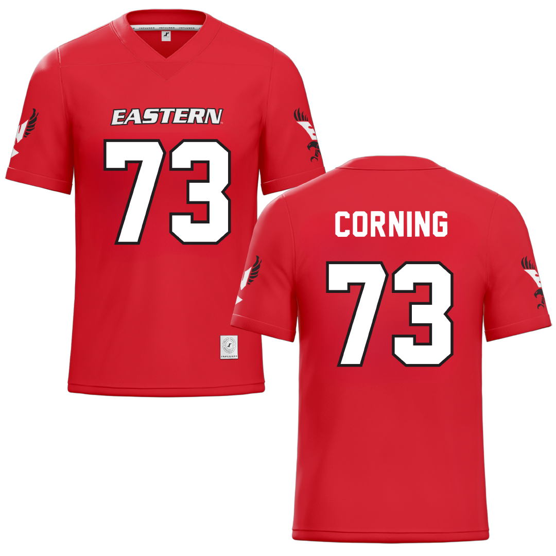 Eastern Washington University Red Football Jersey - #73 Aidan Corning