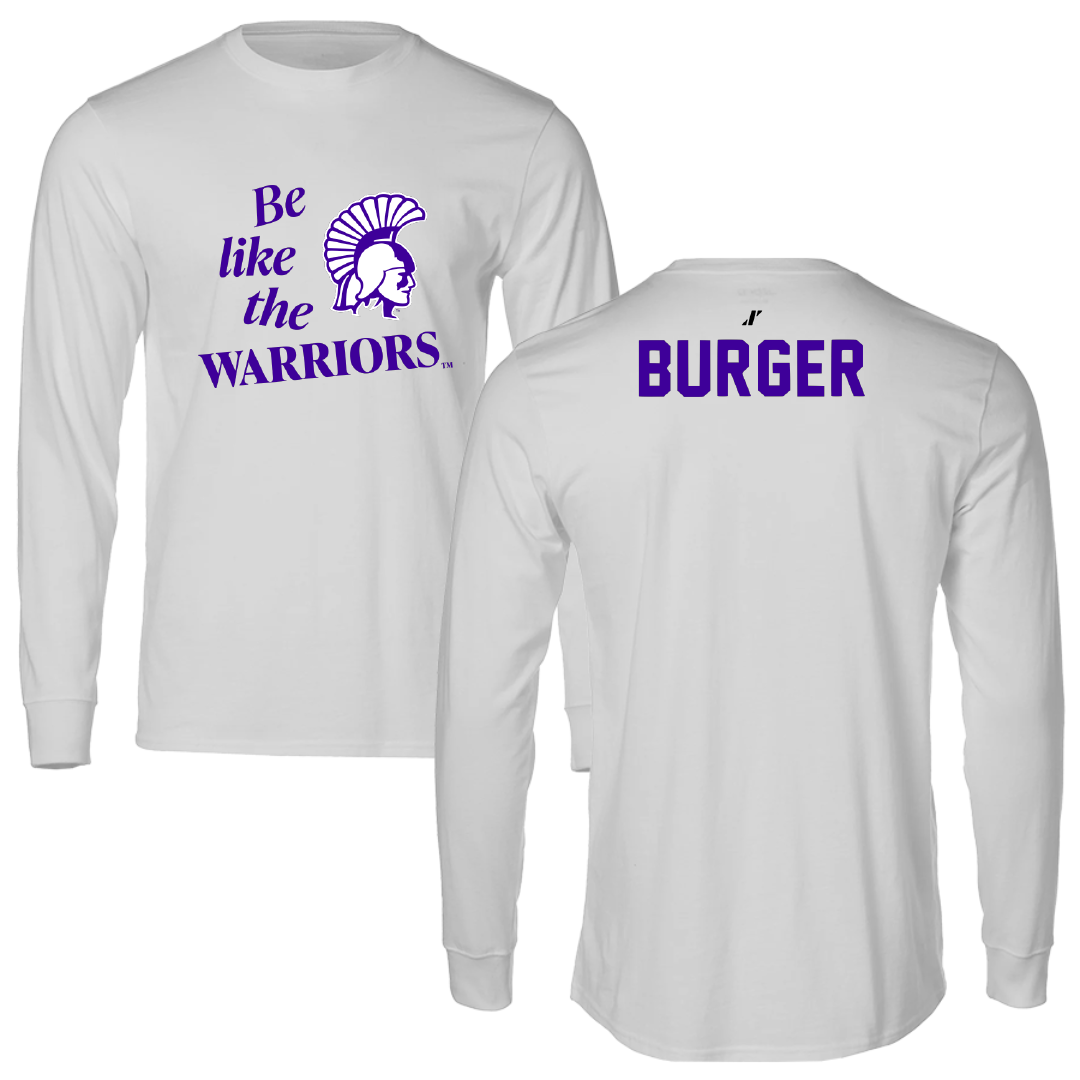 Winona State University Tennis Light Gray Be Like Us Performance Long Sleeve - Ally Burger