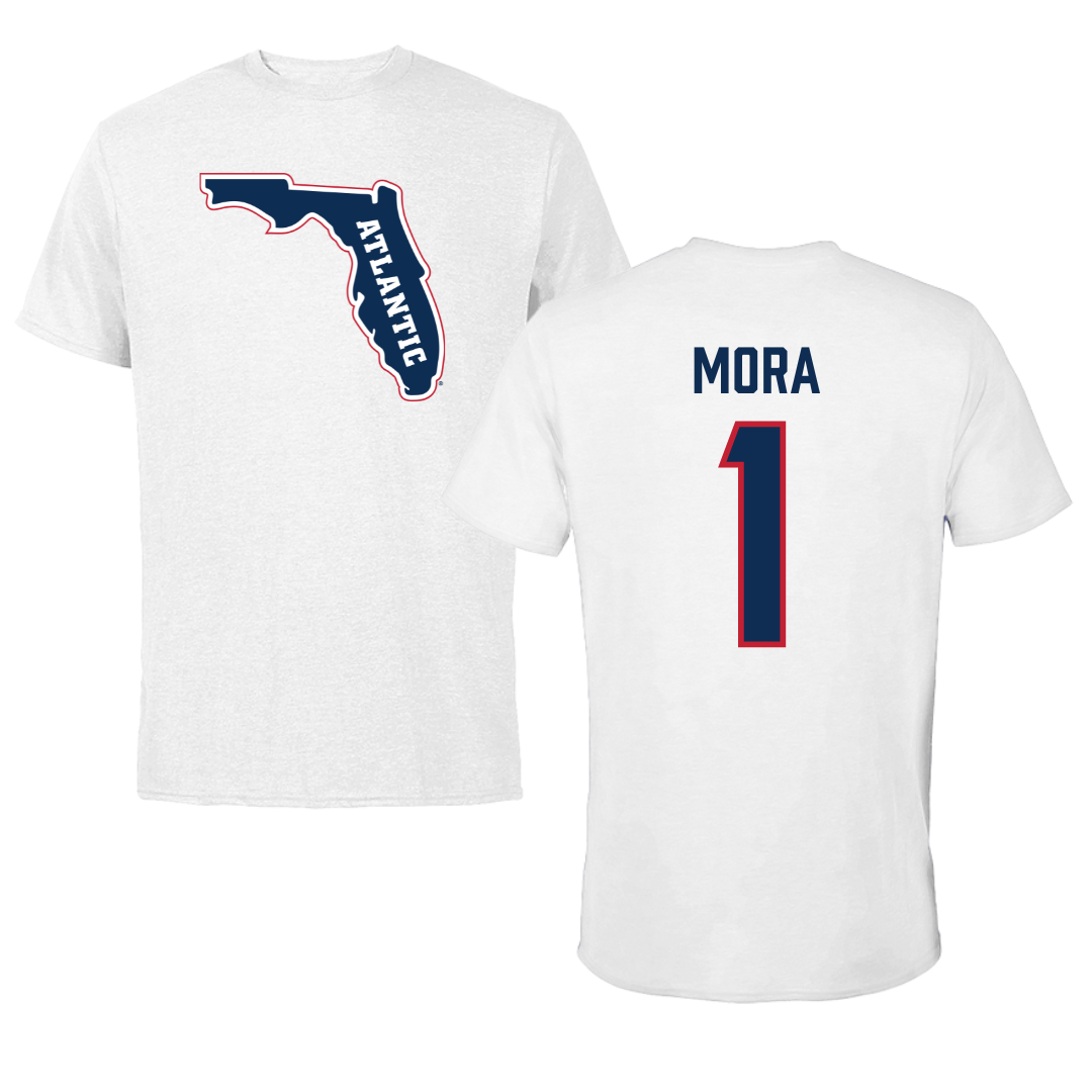 Florida Atlantic University Softball White Tee - #1 Jesiana Mora