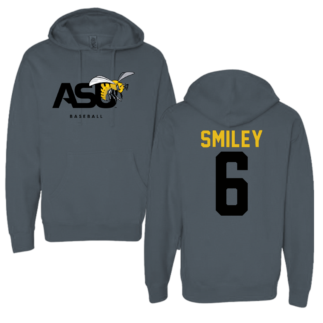 Alabama State University Baseball Dark Gray Hoodie - #6 Demarckus Smiley