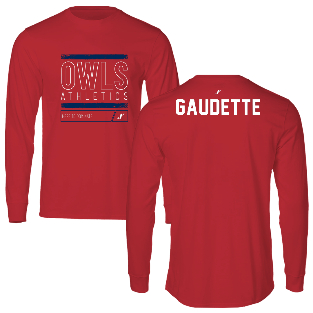 Florida Atlantic University Cheer Red Dominate Long Sleeve - Riley Gaudette