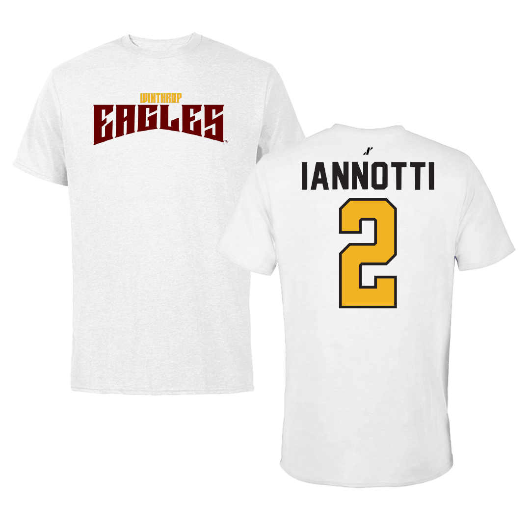 Winthrop University Lacrosse White Classic Tee - #2 Tori Iannotti