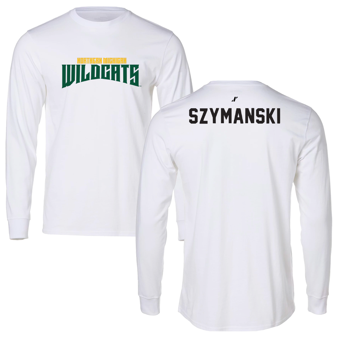 Northern Michigan University TF and XC White Classic Long Sleeve - Madi Szymanski