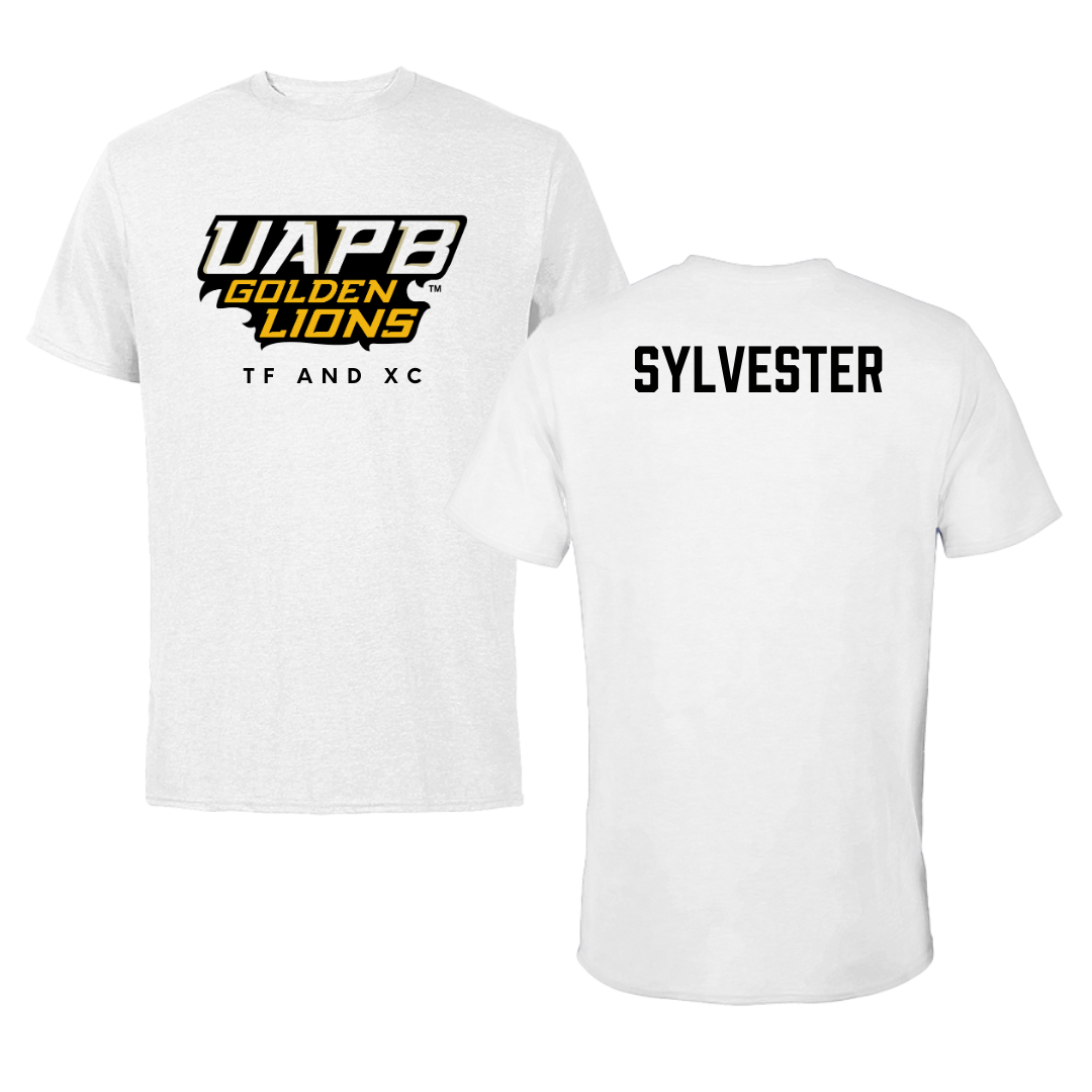 University of Arkansas-Pine Bluff TF and XC White Performance Tee - Jared Sylvester