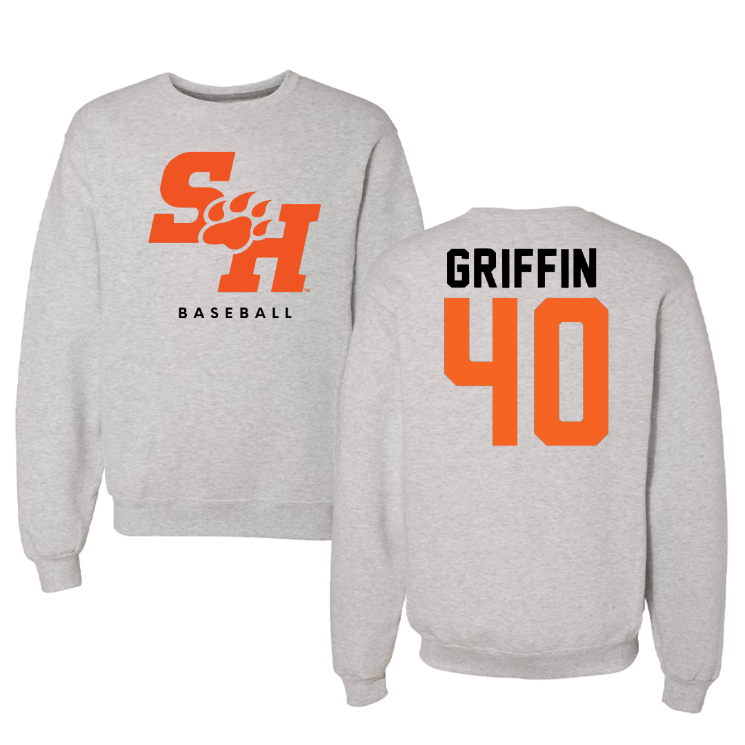 Sam Houston State University Baseball Gray Crewneck - #40 Cade Griffin