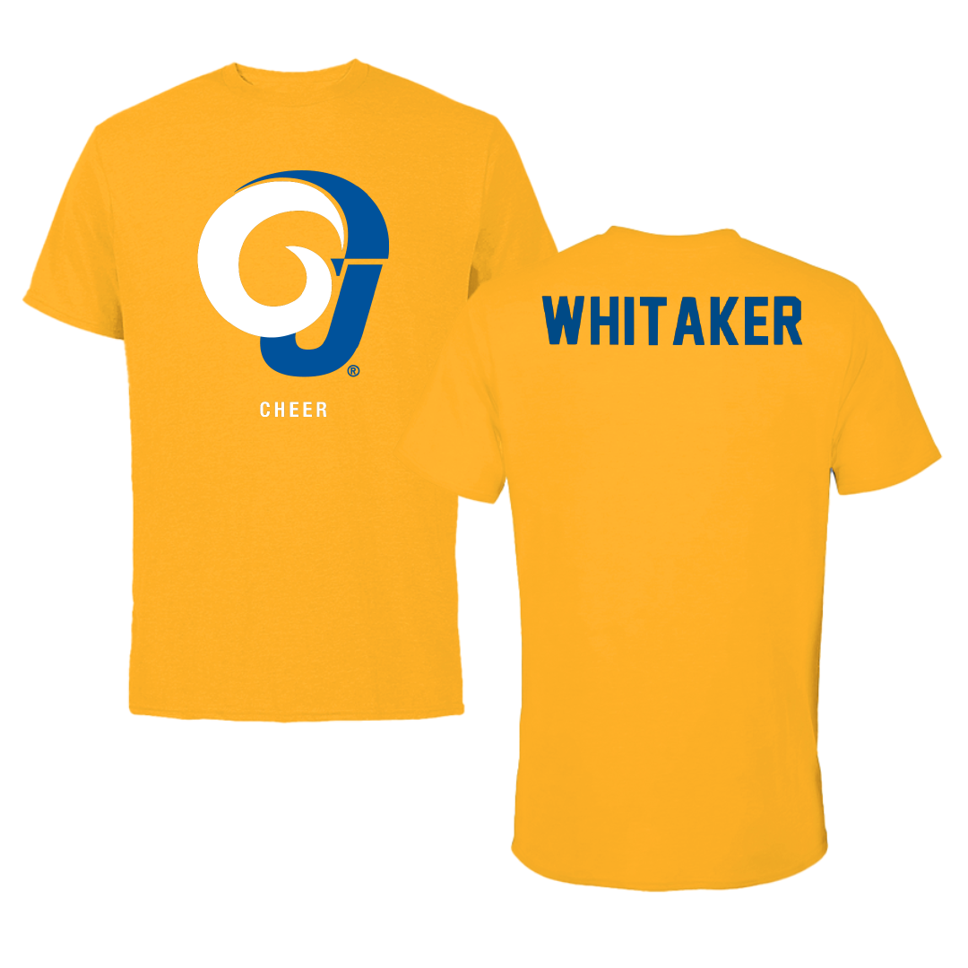 Angelo State University Cheer Gold Tee - Faith Whitaker