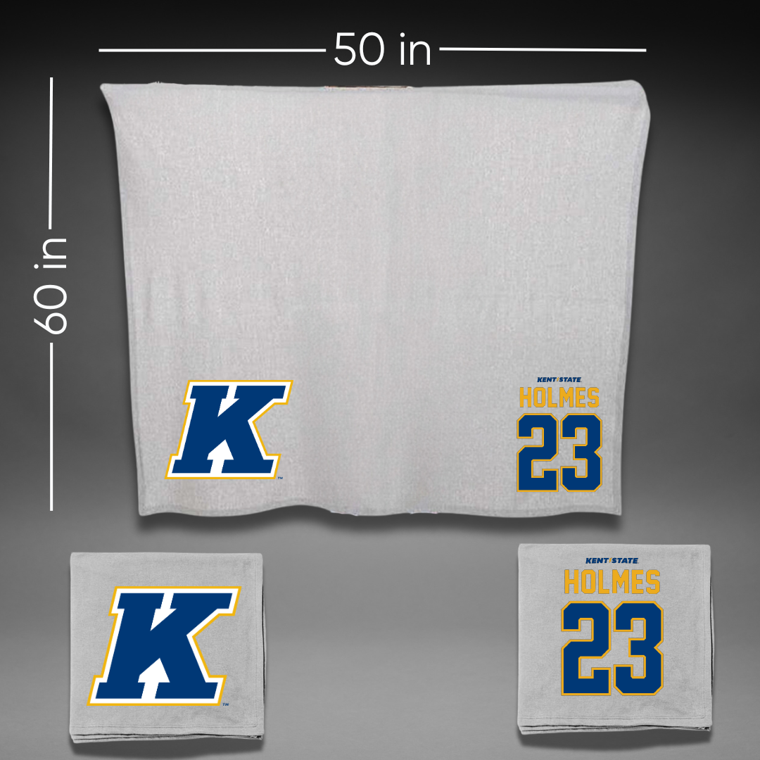 Kent State University Soccer Gray Blanket - #23 Savannah Holmes