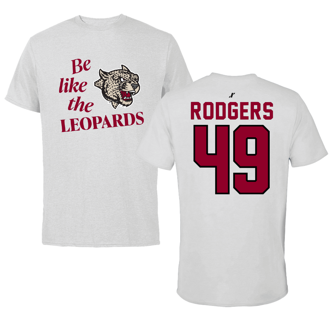 Lafayette College Baseball Light Gray Be Like Us Performance Tee - #49 Chase Rodgers