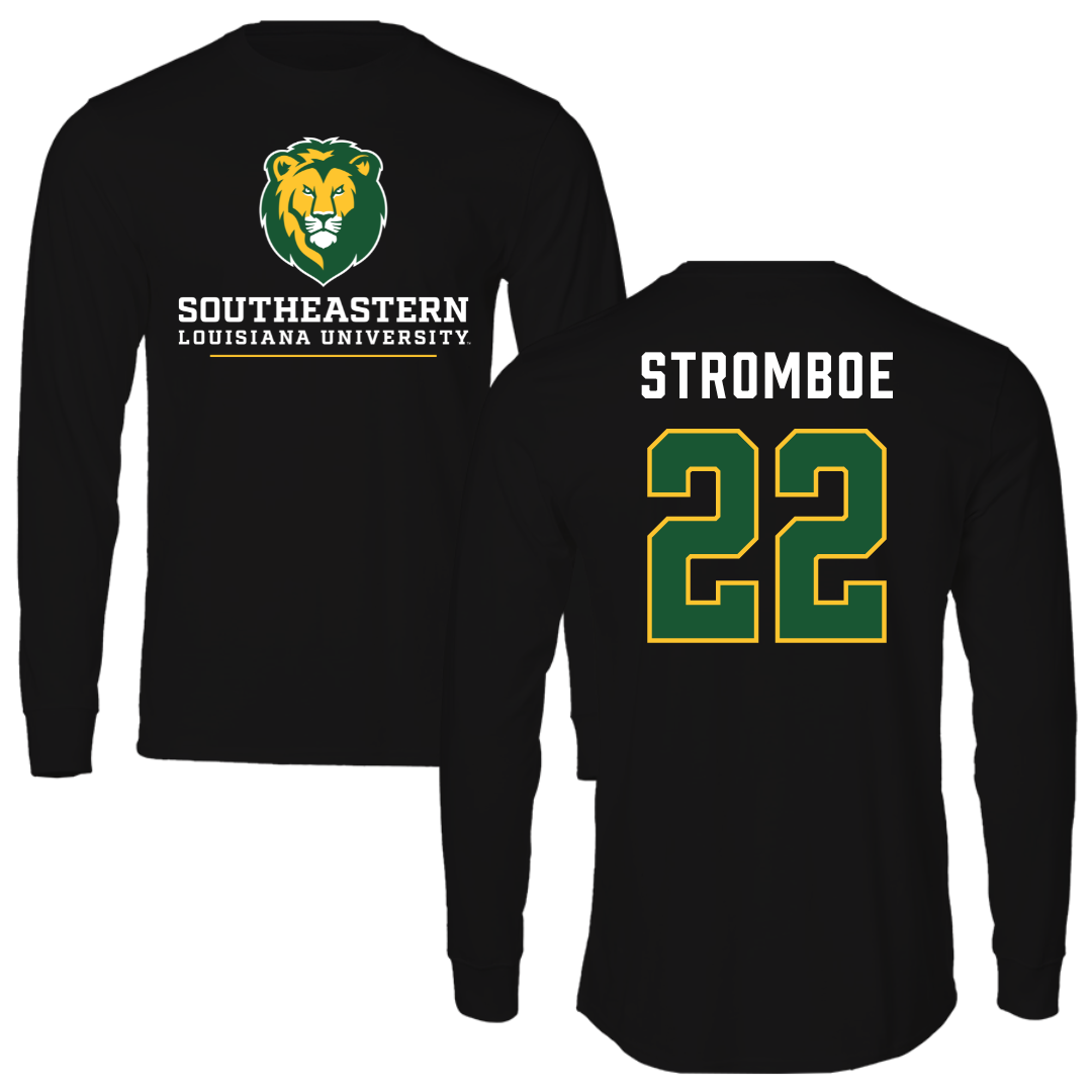 Southeastern Louisiana University Baseball Black Performance Long Sleeve - #22 Cole Stromboe