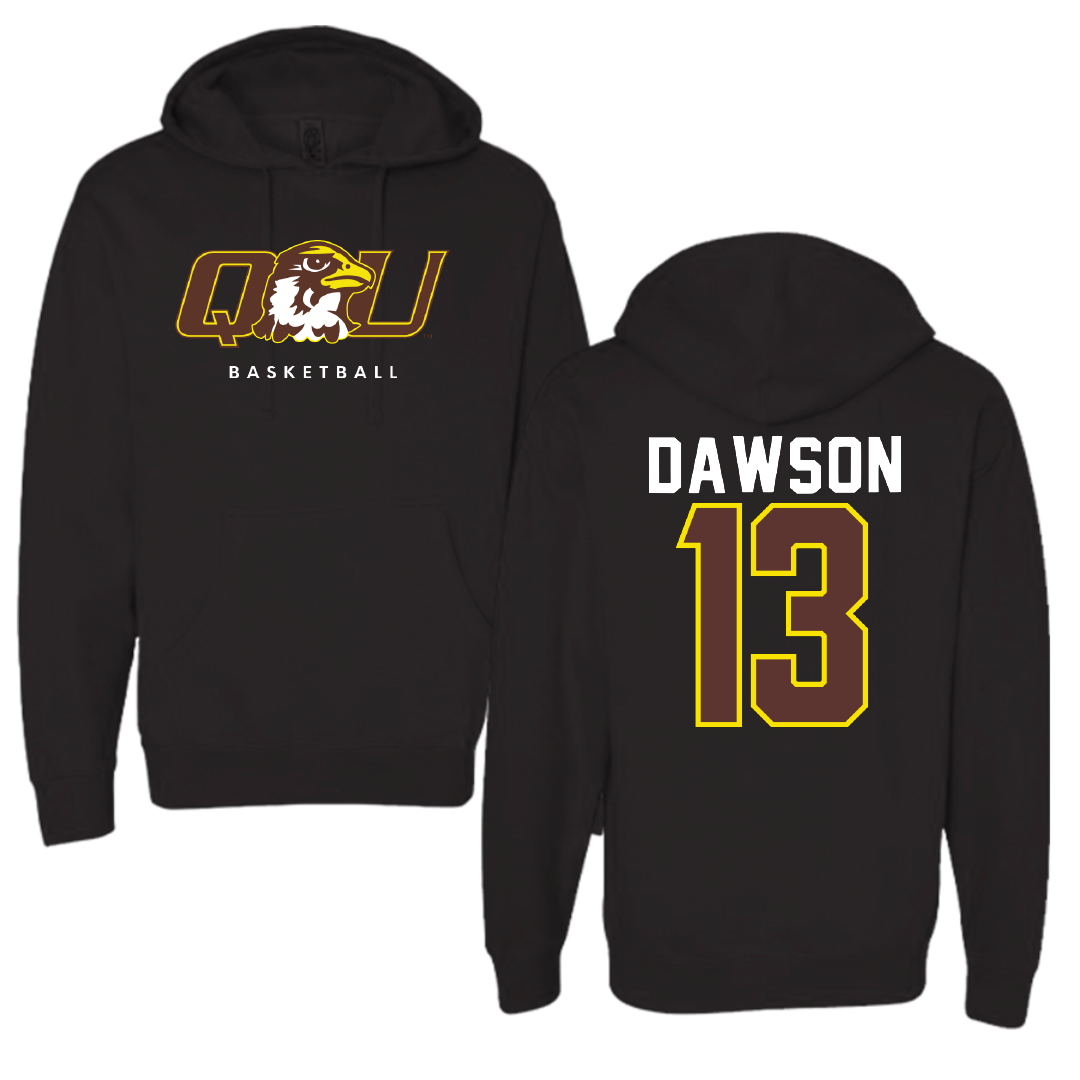 Quincy University Basketball Black Hoodie - #13 Janiece Dawson