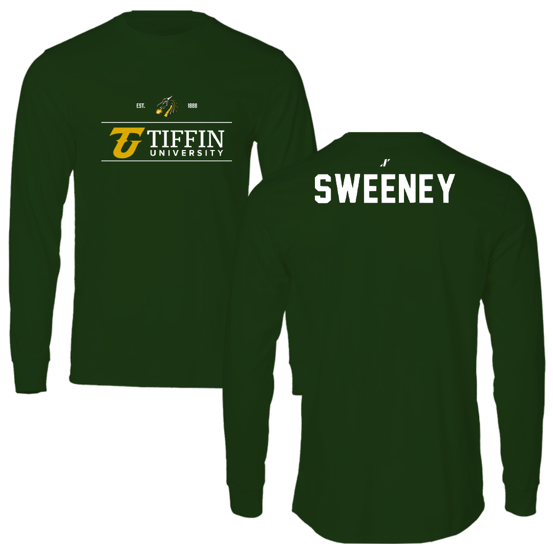 Tiffin University Wrestling Forest Green General Long Sleeve - Dylan Sweeney