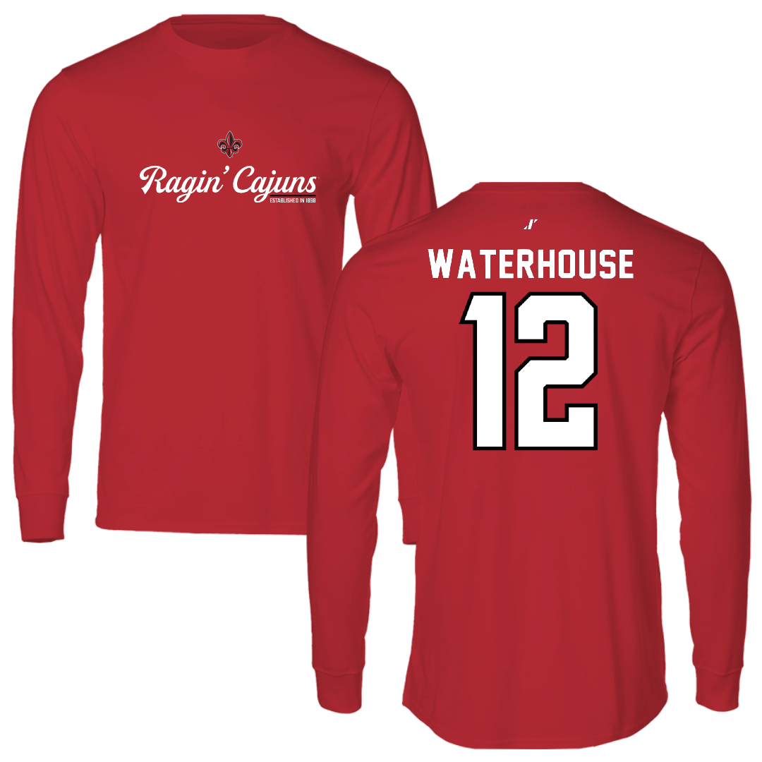 University of Louisiana at Lafayette Soccer Red General Long Sleeve - #12 Hailly Waterhouse