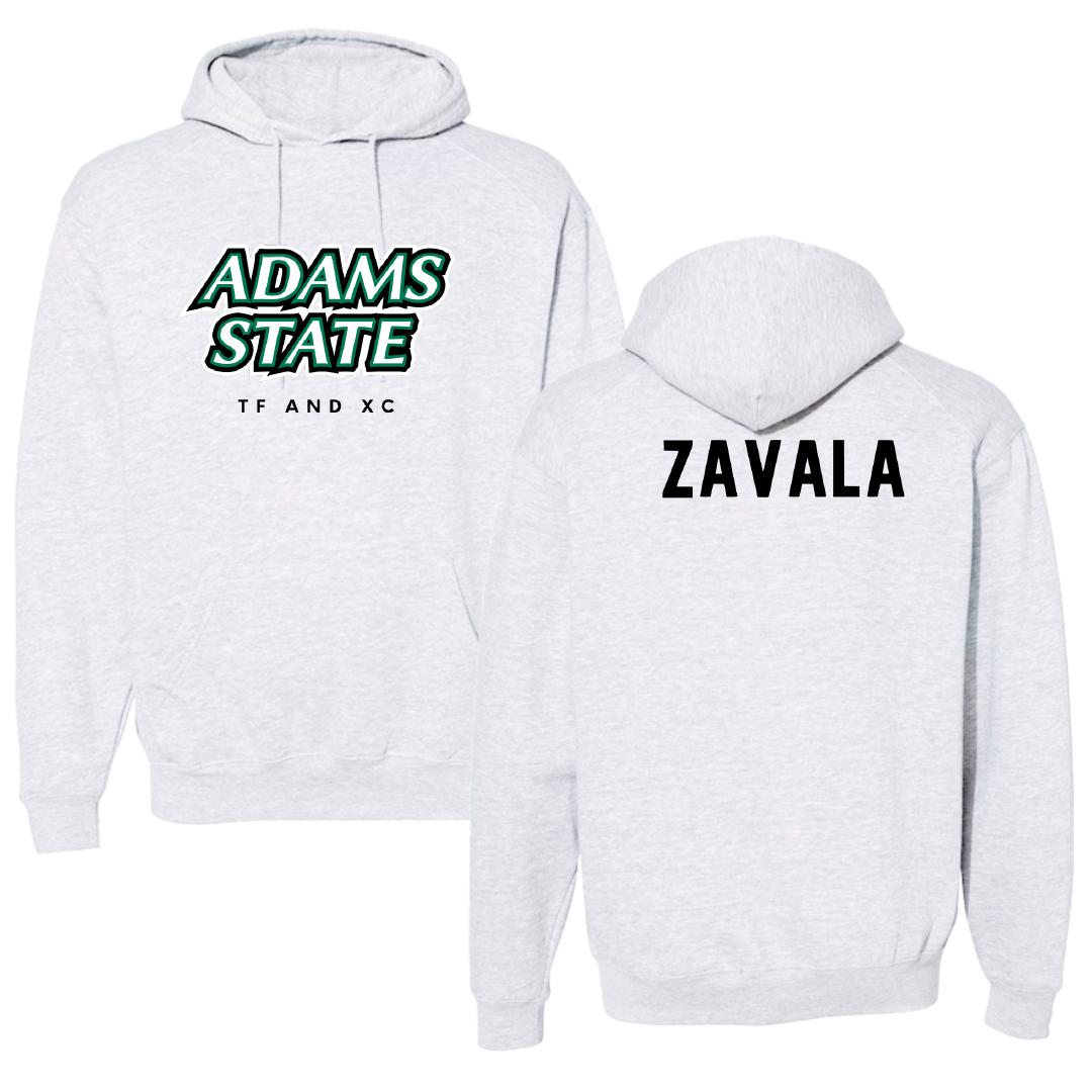 Adams State University TF and XC Gray Block Hoodie - Johnathon Zavala