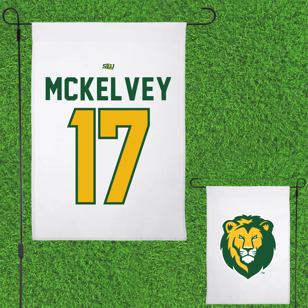 Southeastern Louisiana University Volleyball White Garden Flag - #17 Kyra McKelvey