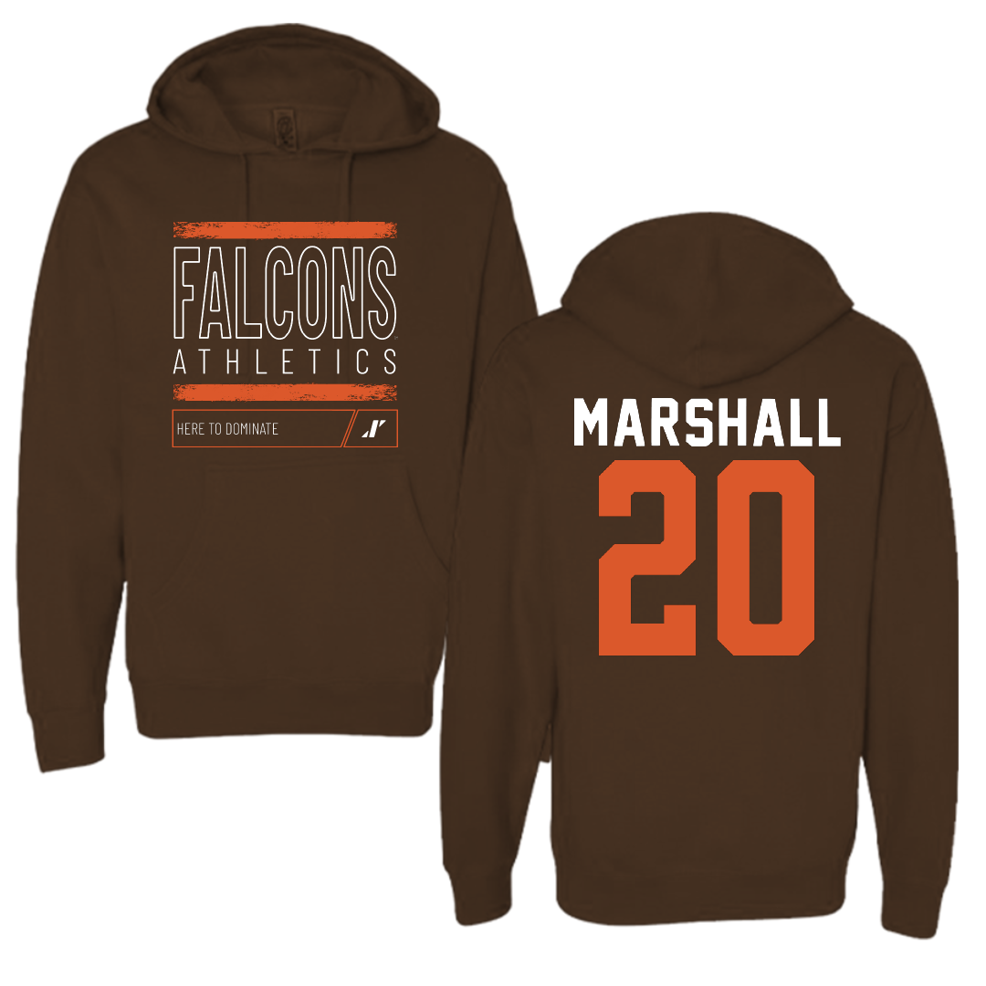 Bowling Green State University Softball Brown Dominate Hoodie - #20 Sydney Marshall