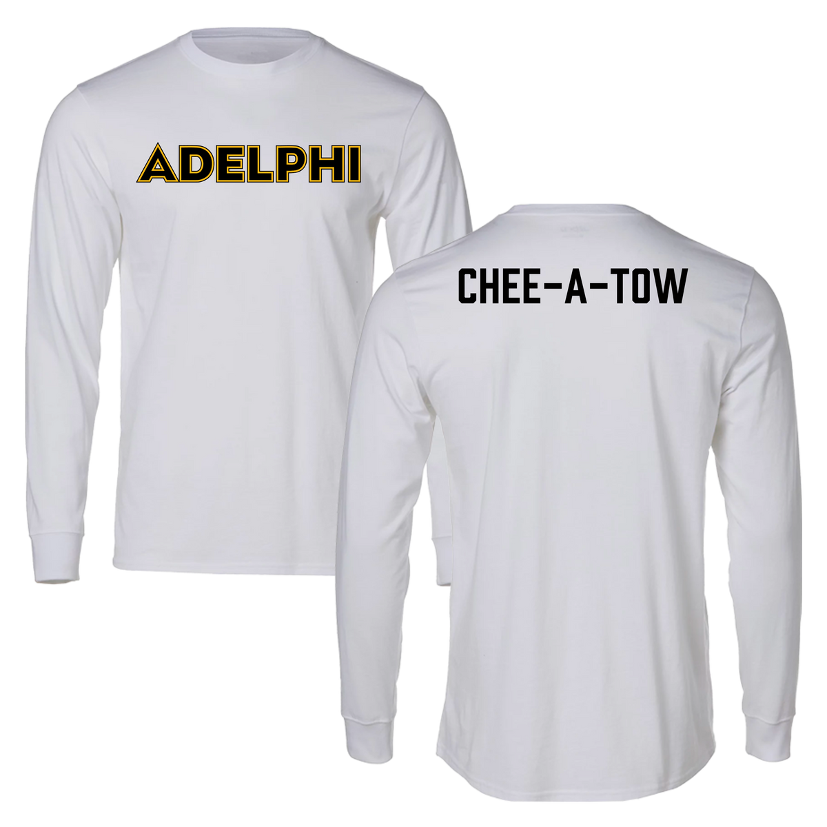 Adelphi University Swimming & Diving White Long Sleeve - Jake Chee-A-Tow