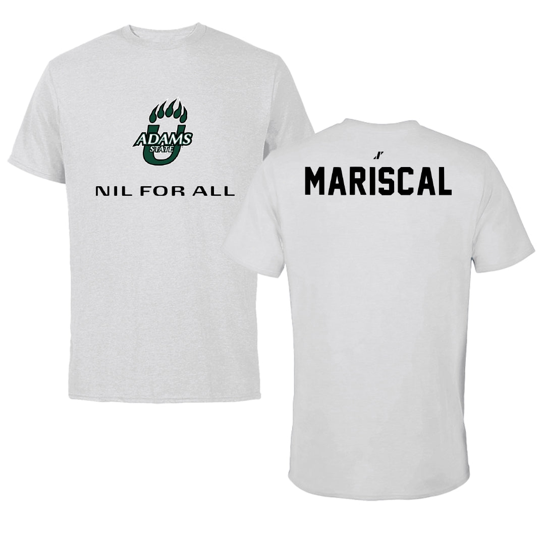 Adams State University Baseball Light Gray NIL for ALL Performance Tee - Luke Mariscal