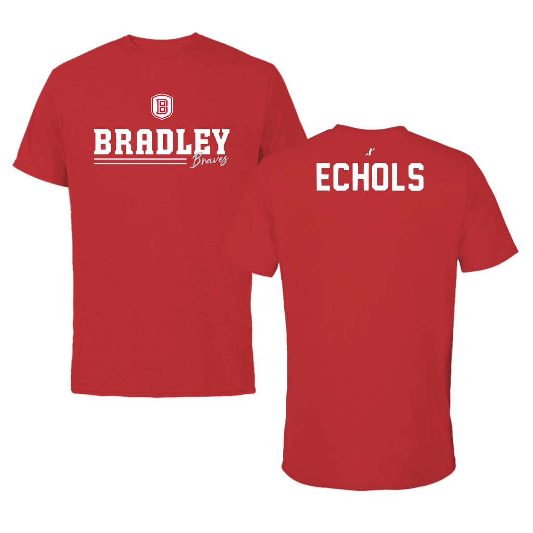 Bradley University TF and XC Red General Tee - Angelo Echols