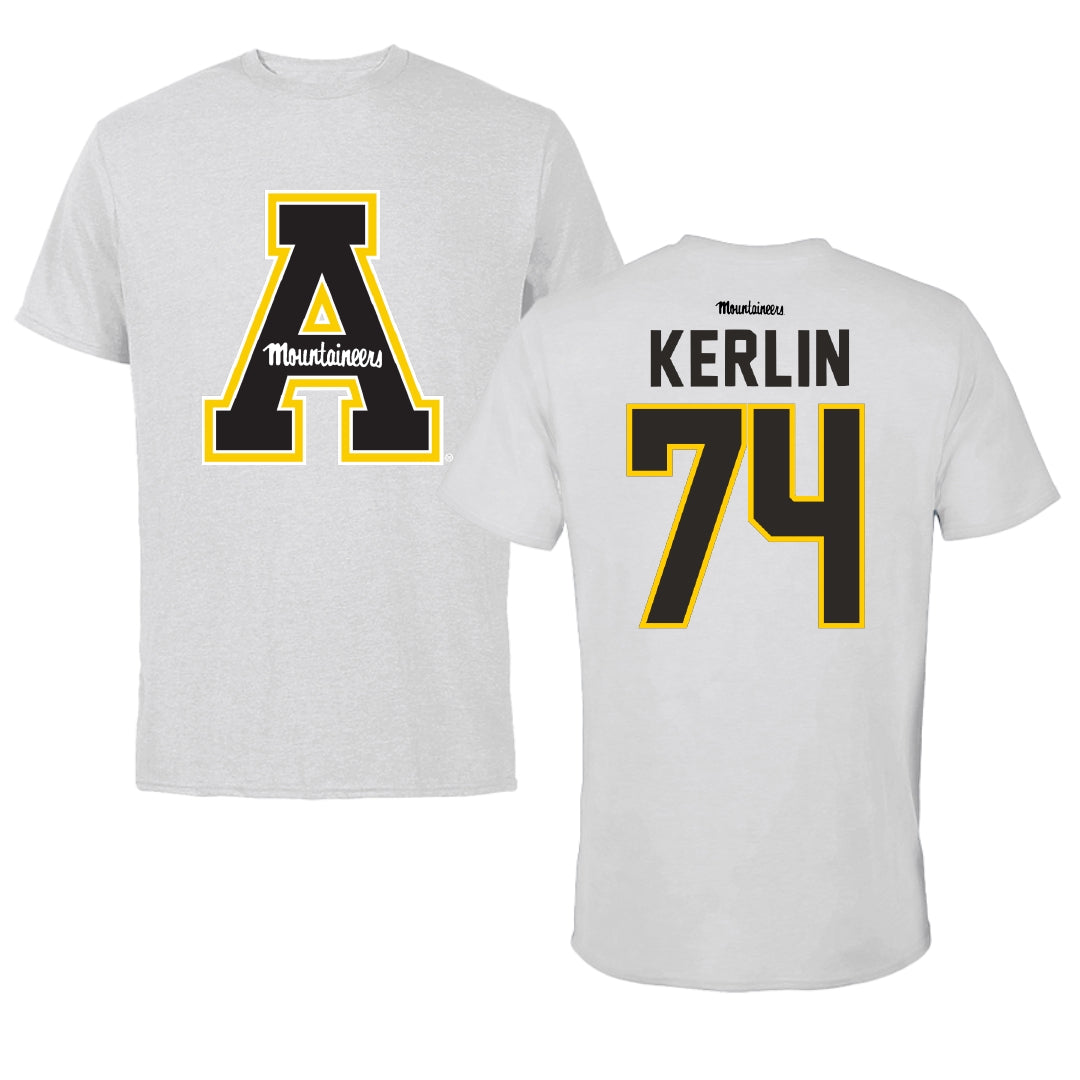Appalachian State University Ice Hockey Light Gray Performance Tee - #74 Paul Kerlin