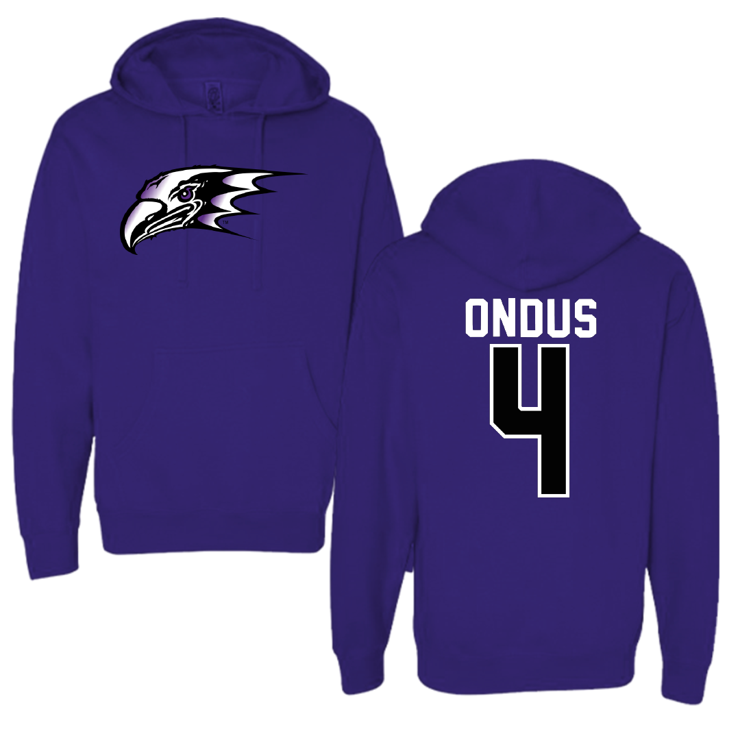 Niagara University Baseball Purple Hoodie - #4 John Ondus