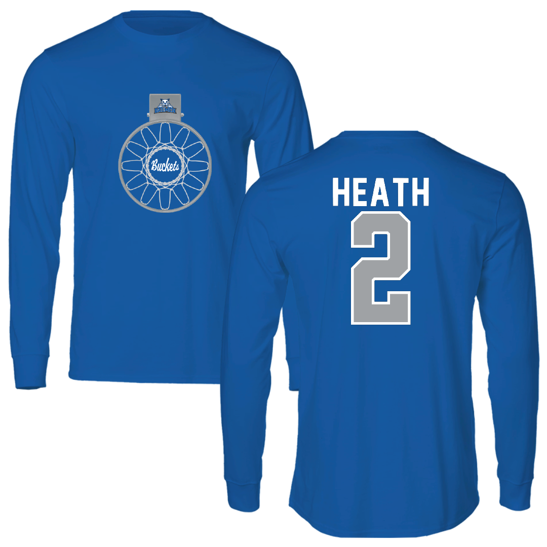 Daemen University Basketball Blue Buckets Long Sleeve - #2 Ryan Heath