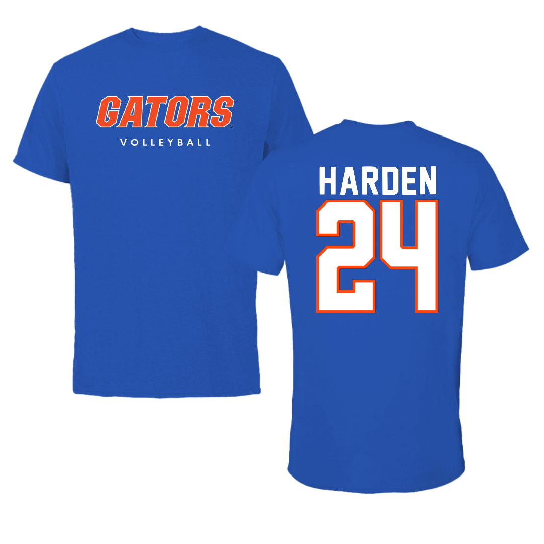 University of Florida Volleyball True Royal Performance Tee - #24 Lauren Harden