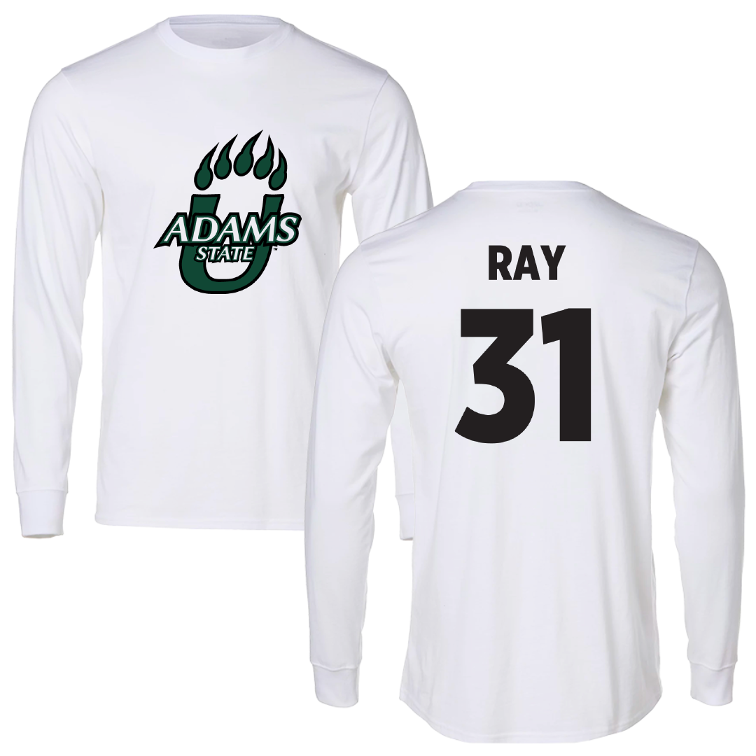Adams State University Football White Long Sleeve - #31 Zach Ray