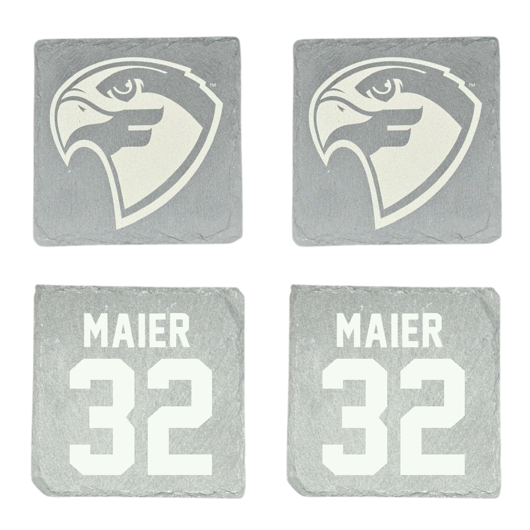 Fairmont State University Basketball Stone Coaster (4 Pack)  - #32 Jacob Maier