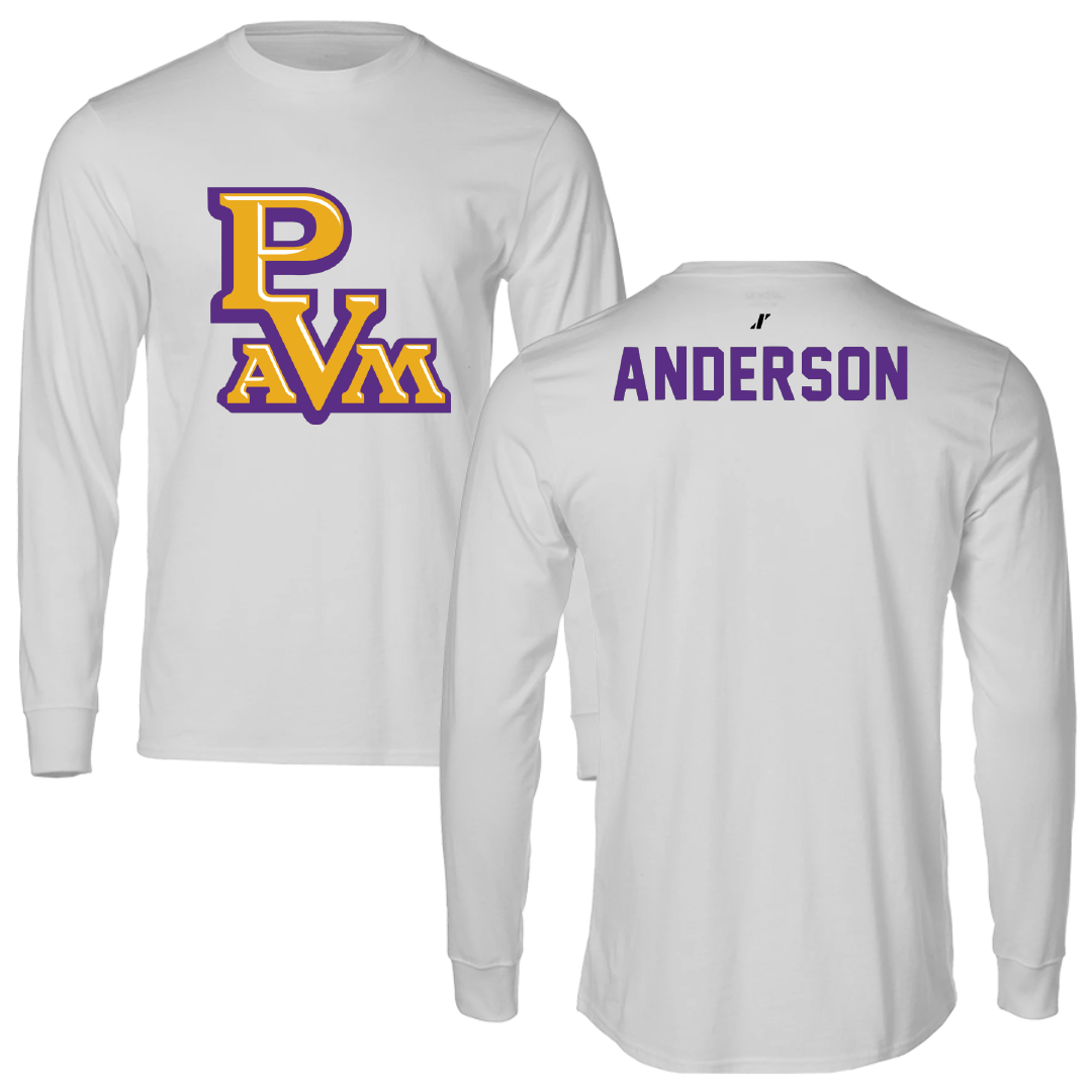 Prairie View A&M University TF and XC Light Gray Long Sleeve - Savoria Anderson