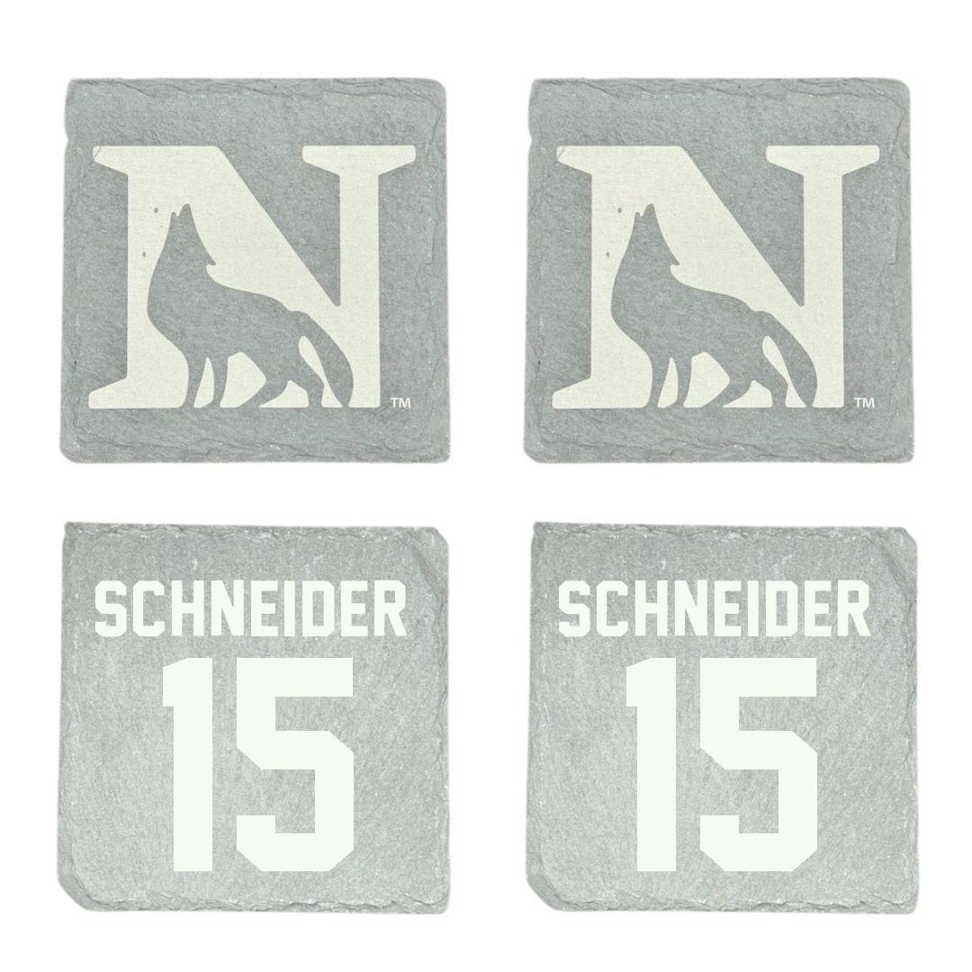 Newberry College Volleyball Stone Coaster (4 Pack)  - #15 Anna Schneider
