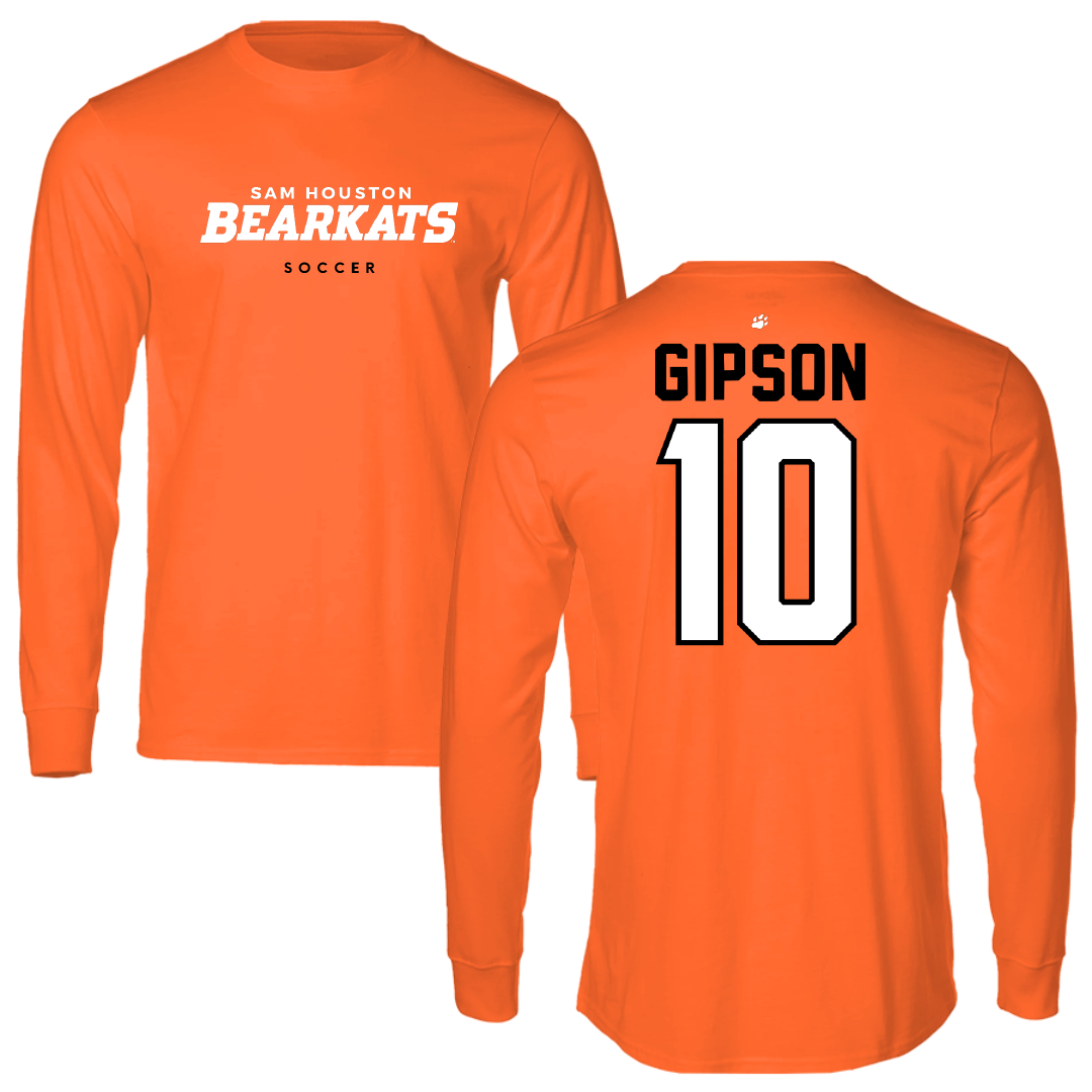 Sam Houston State University Soccer Orange Performance Long Sleeve - #10 Gabrielle Gipson