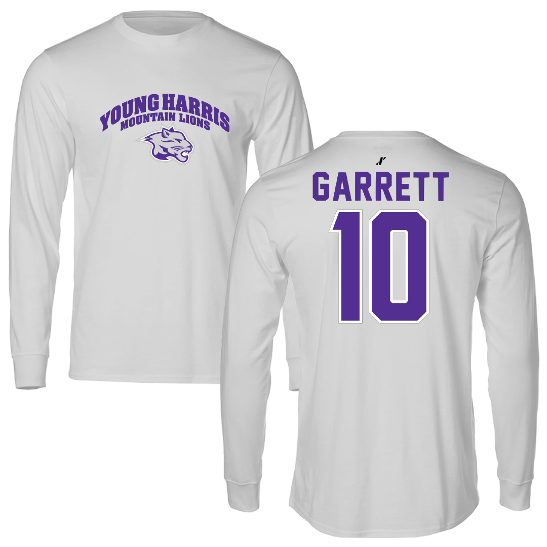 Young Harris College Lacrosse Light Gray Long Sleeve - #10 Ella Garrett