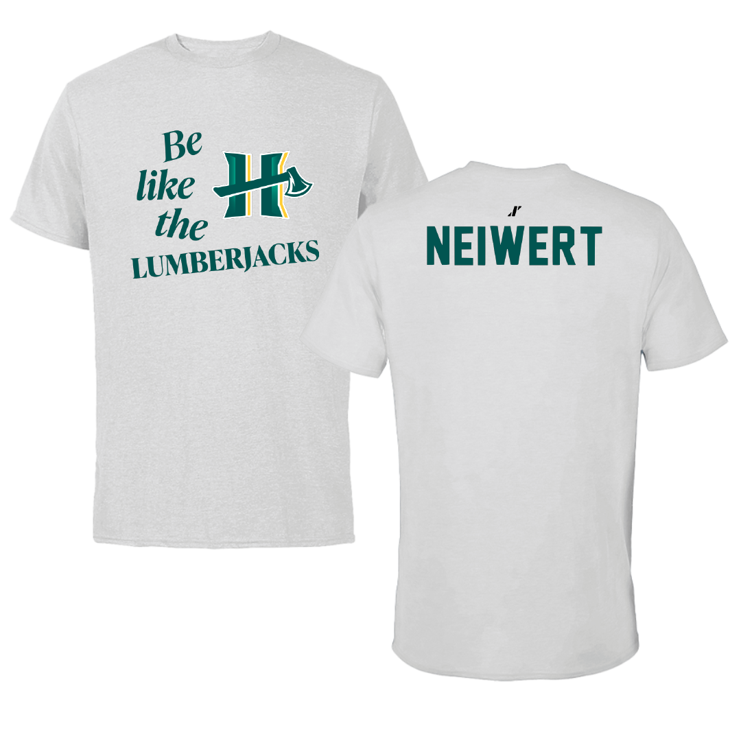 Cal Poly Humboldt Wrestling Light Gray Be Like Us Performance Tee - Josh Neiwert