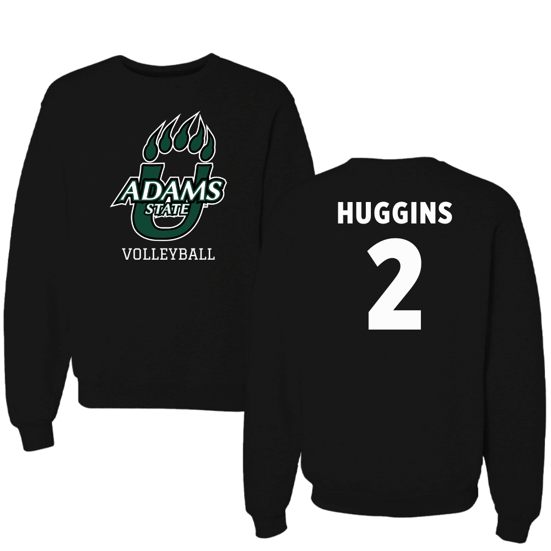 Adams State University Volleyball Black State Crewneck - #2 Anna Huggins