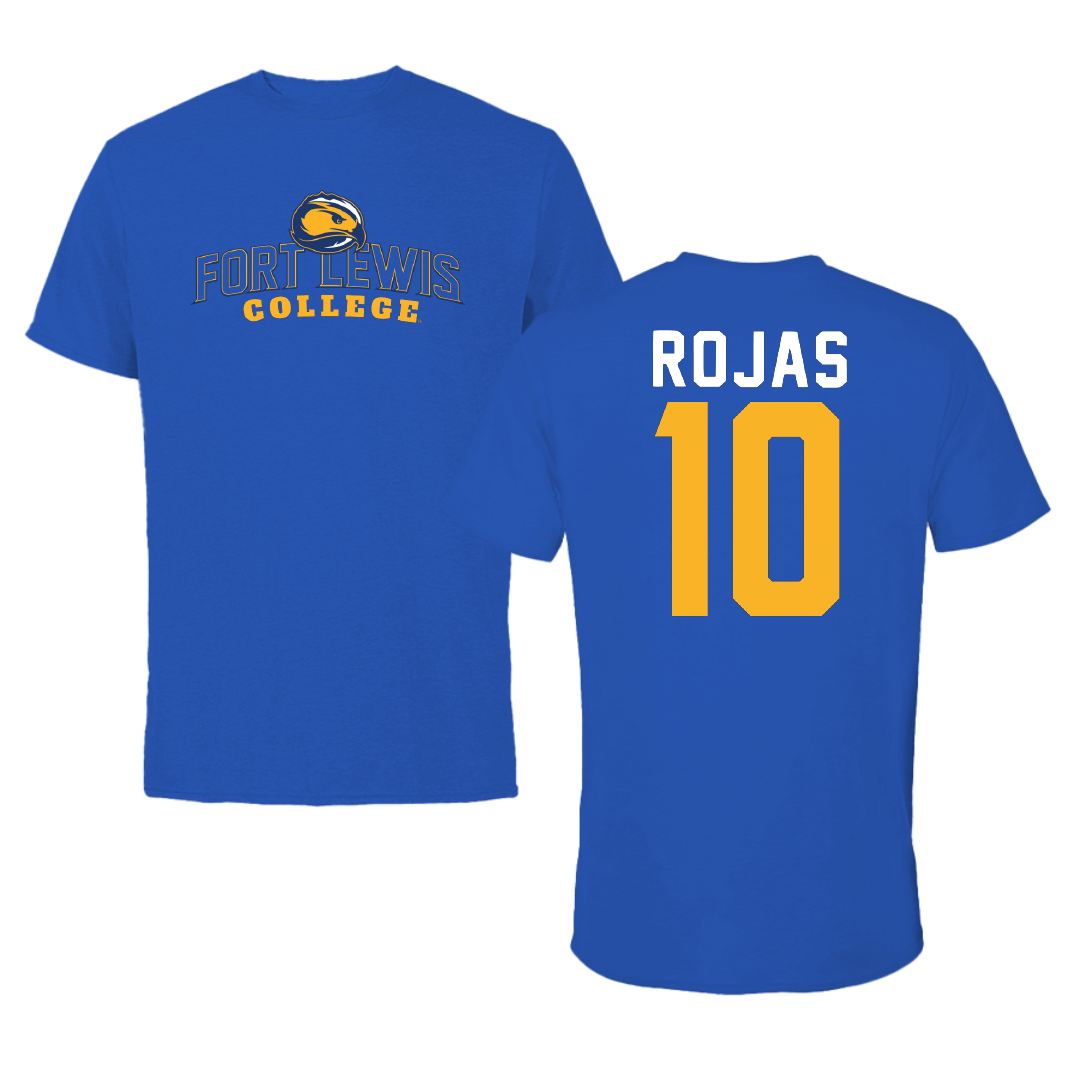 Fort Lewis College Soccer Blue Performance Tee - #10 Julián Rojas