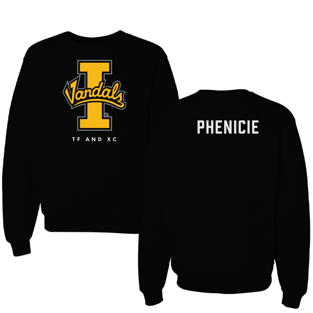 University of Idaho TF and XC Black Crewneck - Lily Phenicie