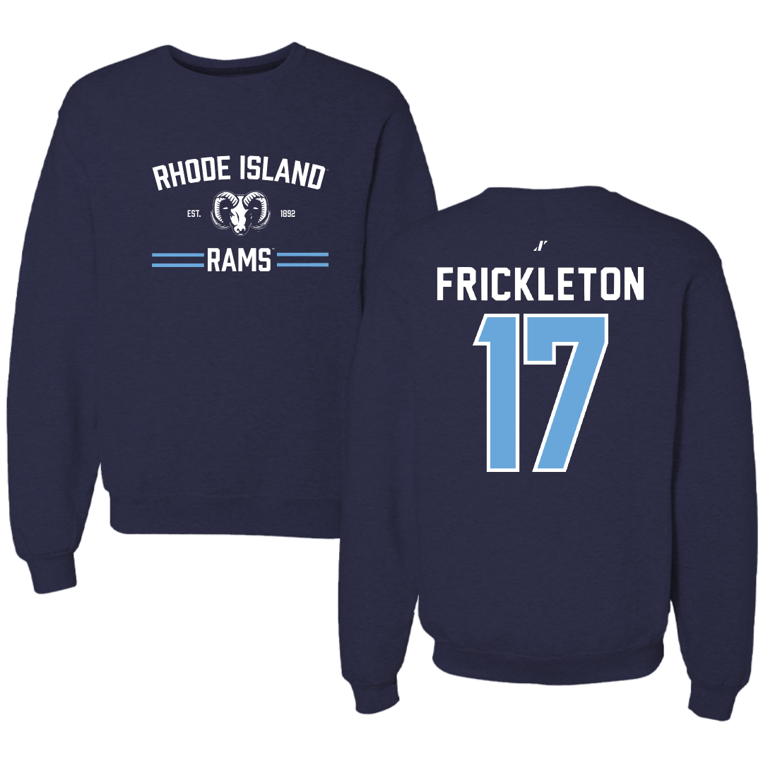 University of Rhode Island Softball Navy General Crewneck - #17 Riley Frickleton