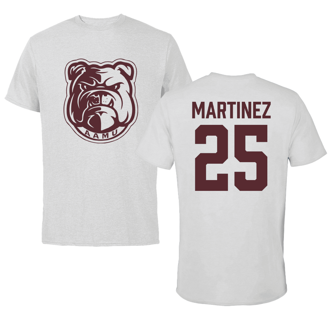 Alabama A&M University Volleyball Light Gray Performance Tee - #25 Wendy Martinez
